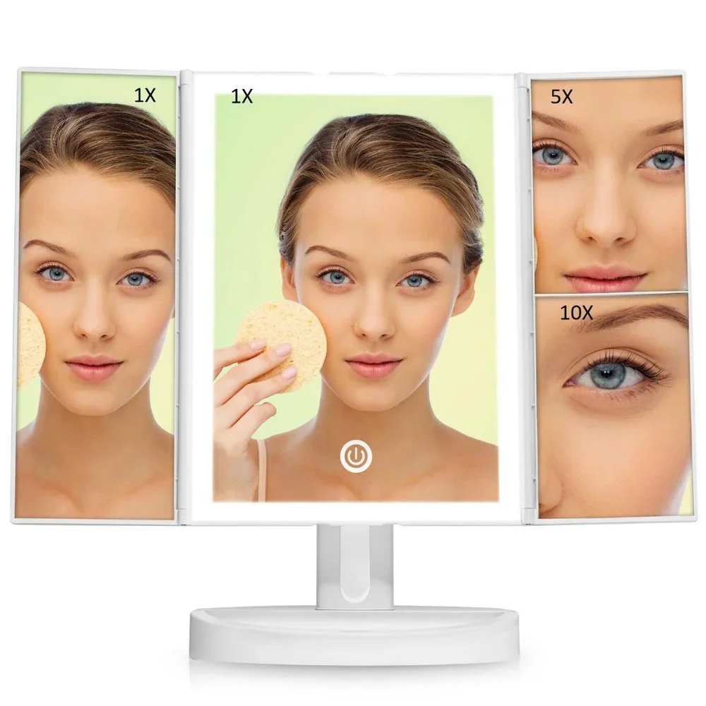 Fancii Trifold Lighted Vanity Mirror - Brand New